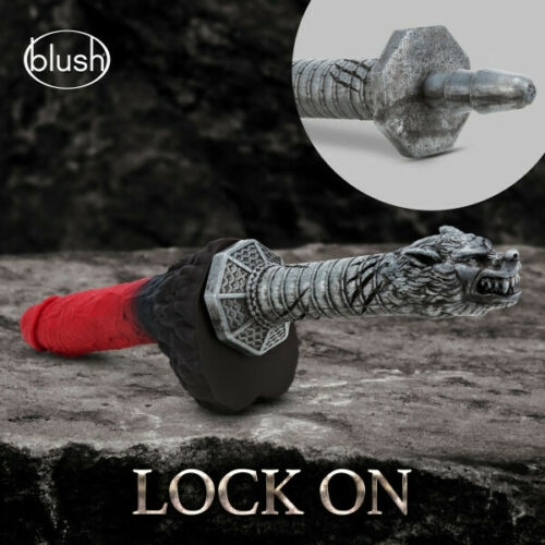Ручка для фалоімітатора із кріпленням Vac U Lock сірого кольору Blush - 6