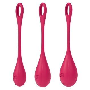 Набір вагінальних кульок Йоні намистин Satisfyer Yoni Power 1 Red, діаметр 2-2, 5-3 см, Вага 22-46-74 гр