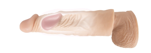 Насадка на член тілесного кольору Nature Skin - 8