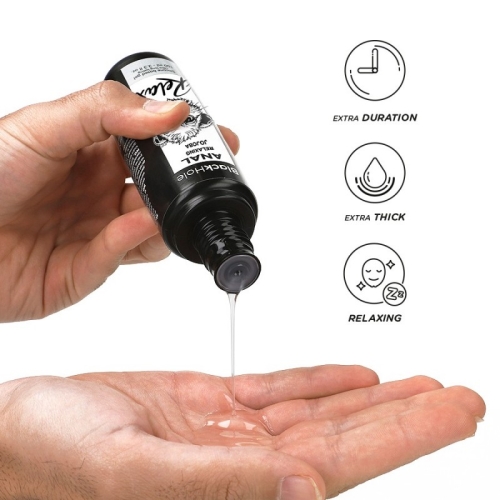 Анальный лубрикант с маслом жожоба на силиконовой основе Blackhole Anal Relaxing Jojoba Relax 100мл - 3