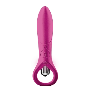 Мини вибратор для точки G с кольцом розового цвета Dream Toys FLIRTS VIBRATOR 