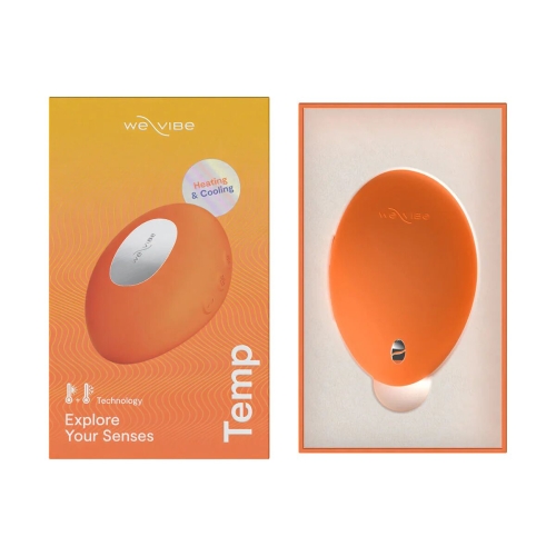 Вібратор для стимуляції клітора з підігрівом оранжевий We-Vibe Temp Tangerine - 15