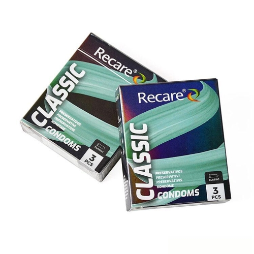Презервативы классические Recare Classic Condoms Holographic 3 штуки - 3