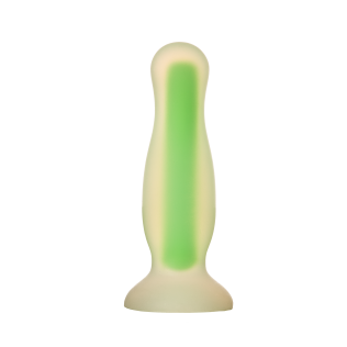 Светящаяся анальная пробка зеленого цвета Dream Toys 
