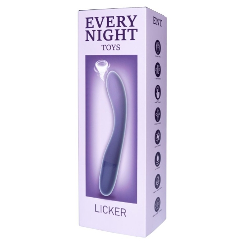 Вібратор Пульсатор для точки G синьо-фіолетовий градієнт Every Night Toys - 4