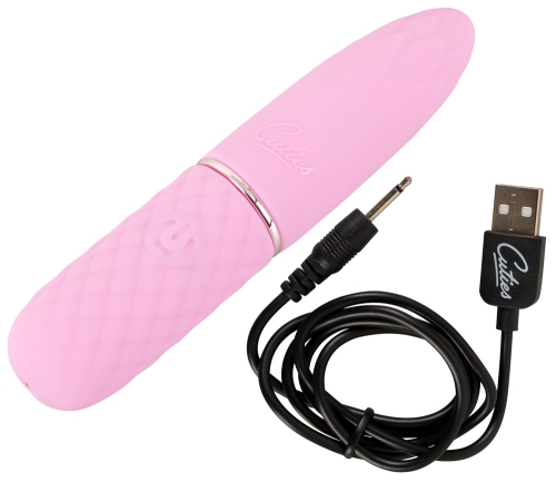 Вибропуля с заостренным кончиком для клитора розового цвета Soft Silicone Cuties - 7