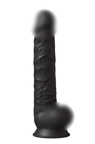Фаллоимитатор гигантский реалистичный с мошонкой на присоске черный Dreamtoys Real Love - 1