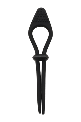 Эрекционное вибро лассо черного цвета Dream Toys RINGS OF LOVE длина 160 мм - 4