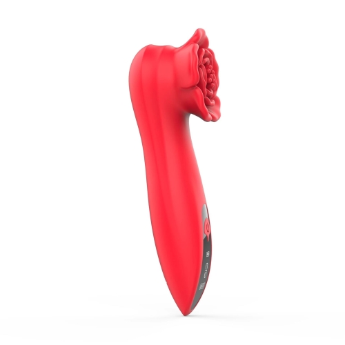 Вібратор для клітора у вигляді троянди червоний Loviss Tona Rose Vibrator 9 режимів - 5