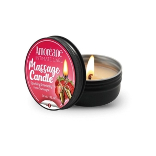 Масажна Свічка Полуниця в шампанському Amoreane Sparkling Strawberry