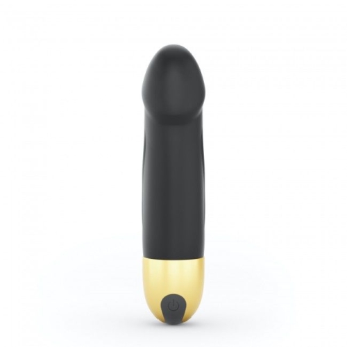 Вибратор для точки G водостойкий черный Dorcel Real Vibration S Gold - 3