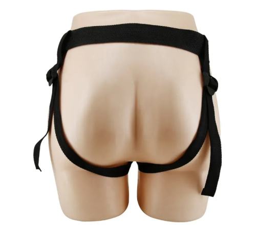 Ременной страпон реалистичный унисекс телесного цвета LYBAILE Pretty Love Mavis Harness Brief - 8
