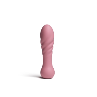 Мінівібратор ребристий рожевий NS Novelties X&amp;amp;O's - Love - Dusty Rose
