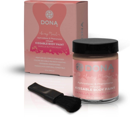 Фарба для тіла Dona Kissable Body Paint-VANILLA BUTTERCREAM 59 мл - 2