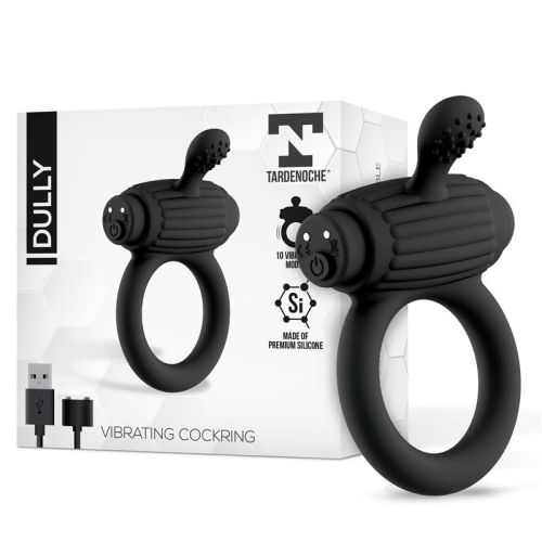 Эрекционное виброкольцо для члена силиконовое черного цвета Tardenoche Dully Vibrating - 1