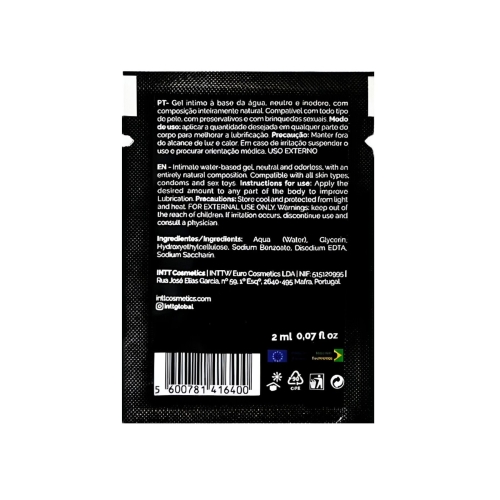 Пробник лубриканта на водной основе Intt My Lube Natural 2 мл - 2
