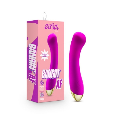 Вібратор вагінальний та для точки G рожевого кольору Blush Aria Bangin AF- - 1