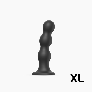 Насадка для страпона силиконовая черная Strap On Me Dildo размер XL