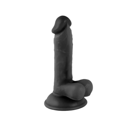 Фалоімітатор реалістичний на присосці Realistic Dong Black Mr. Rude 7.1 чорного кольору - 2