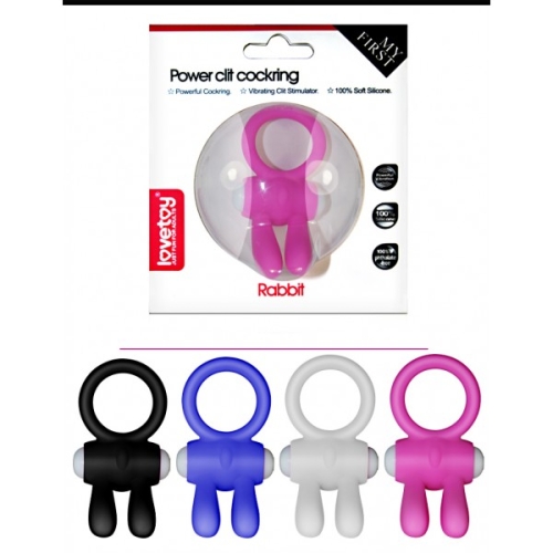 Эрекционное вибро-кольцо с клиторальным стимулятором Lovetoy Power Clit Cockring Rabbit розовое - 2