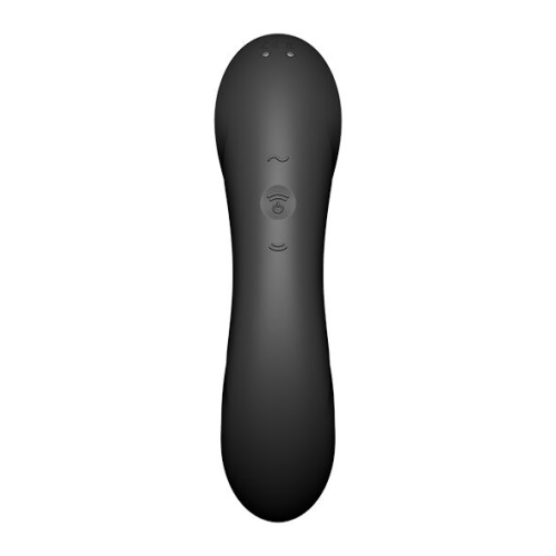 Вакуумний вібратор для клітора силіконовий чорний Satisfyer Curvy Trinity 4 - 3