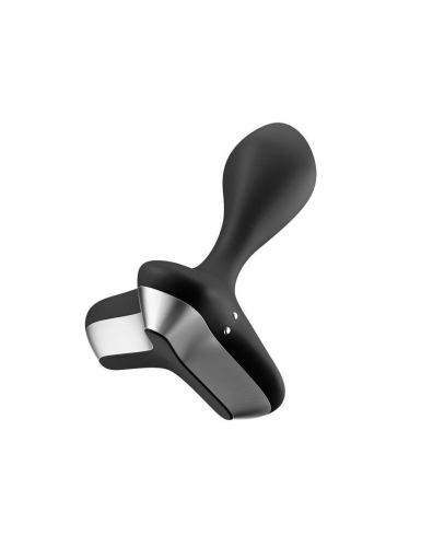 Силіконова анальна пробка з вібростимуляцією чорна Satisfyer Game Changer - 1