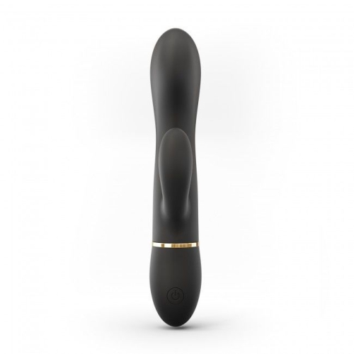 Вибратор с клиторальным отростком черный Dorcel GLAM RABBIT - 2