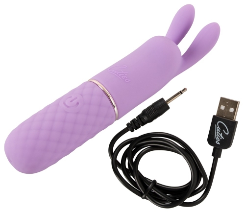 Мини клиторальный вибратор c мягкими виброушками фиолетового цвета Soft Silicone Cuties - 9