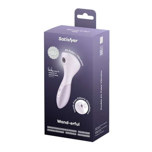 Вибромассажер с вакуумной клиторальной стимуляцией сиреневый Satisfyer Wand-erful - 7