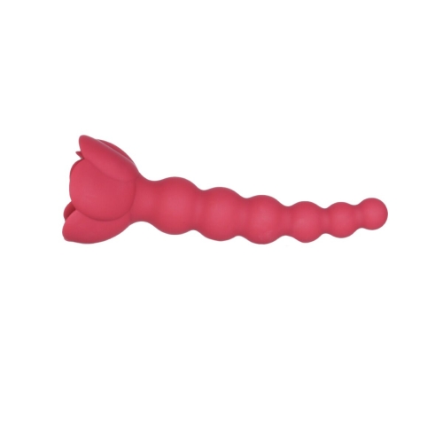 Анальная цепочка с розой красная Lux Active Champion Rose - 2
