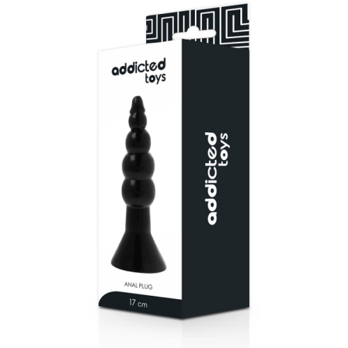 Анальная пробка шаробразная черная Addicted Toys Anal Plug Black - 3