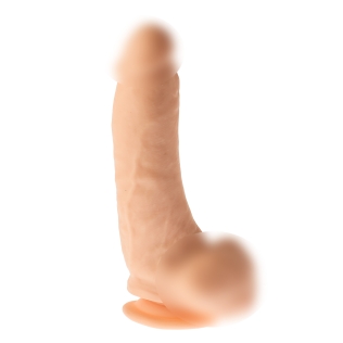 Гнучкий фалоімітатор реалістичний на присоску бежевий Mr. DIXX MIGHTY MIKE 9INCH DILDO
