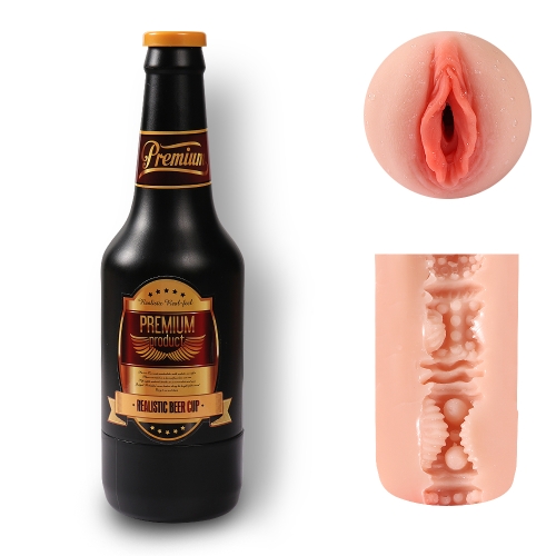 Мастурбатор пляшка пива з вагіною XISE Beer bottle masturbation Cup - 5