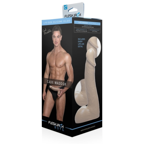 Фалоімітатор реалістичний зі зліпком актора Fleshjack Boys: Cade Maddox Dildo - 7