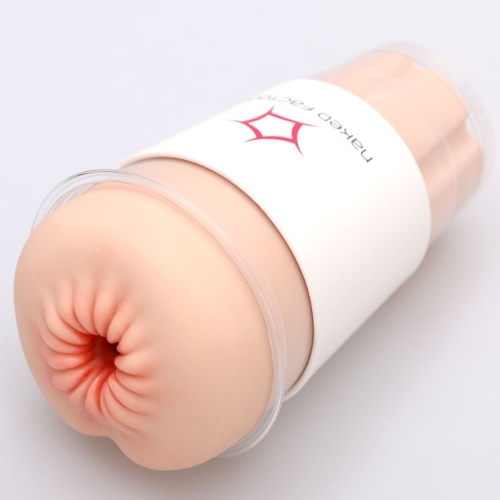 Мастурбатор-анус сквозной в колбе телесный Naked Factory Cup Sleeve A-3 - 1