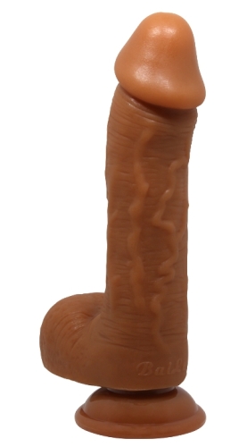 Фалоімітатор на присоску Baile Beautiful JOHNSON 8,7&amp;quot; Brown, BW - 008040NR-1 - 5