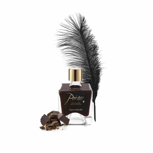 Фарба для тіла шоколадного кольору Bijoux Indiscrets Poême Dark Chocolate - 1