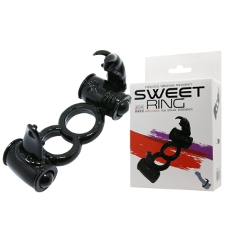 Эрекционное вибро кольцо с стимулятором клитора Sweet RING LYBAILE