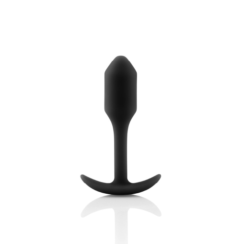 Анальна пробка із зміщеним центром ваги B-vibe 8.6 х 2.2 см чорна - 2
