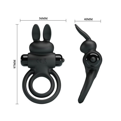 Кільце ерекційне з вібро-стимуляцією клітора Pretty Love Vibrant penis ring III BI-210206 - 6