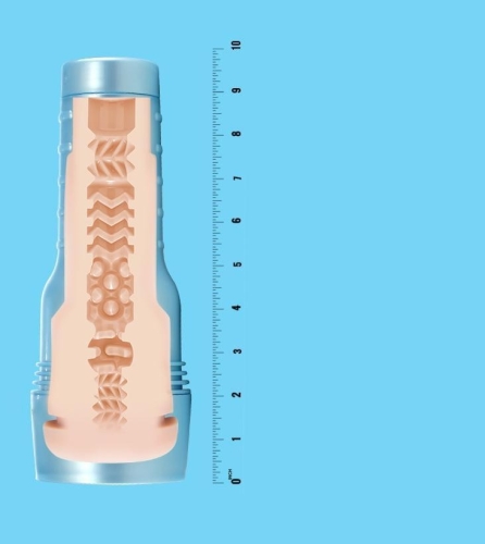 Мастурбатор в колбе анус из киберкожи порноактрера Diego Sans телесного цвета Fleshlight - 4