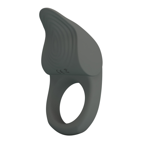 Ерекційне віброкільце силіконове сіре LYBAILE PRETTY LOVE Master Ring - 3