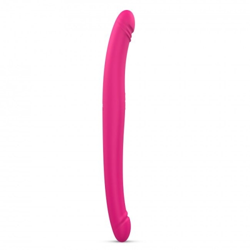 Вібратор-пульсатор двосторонній рожевий Dorcel ORGASMIC DOUBLE DO - 2