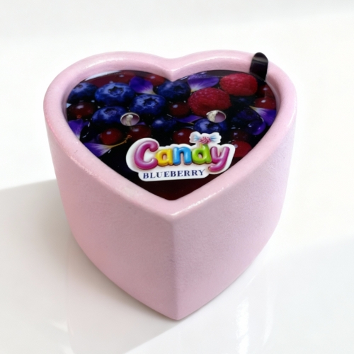Масажна свічка у формі серця з ароматом чорниці Candy Blueberry 70 мл - 14