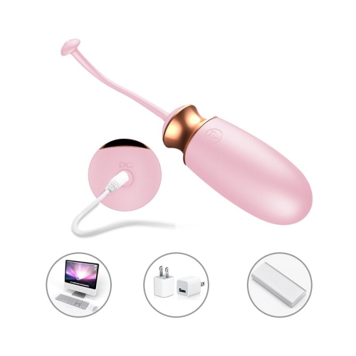 Віброяйце з підігрівом і пультом ДУ Vibrating Silicone Love EGG USB - 8