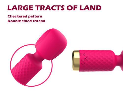 Вибромассажёр Ванд в форме микрофона для клитора цвет розовый Sexy desires Small AV stick - 7