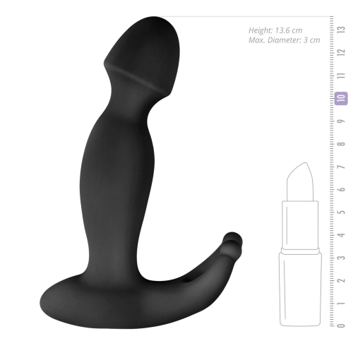 Вібратор для простати силіконовий чорного кольору EasyToys Pounding Pete Zwart - 5