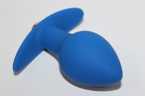 Втулка анальна з вібрацією Sweet Toys L 80 мм d 40 мм, Колір Синій - 3