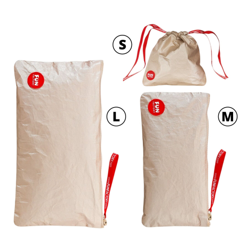Сумка для секс іграшок на блискавці золота Fun Factory TOYBAG розмір M - 3