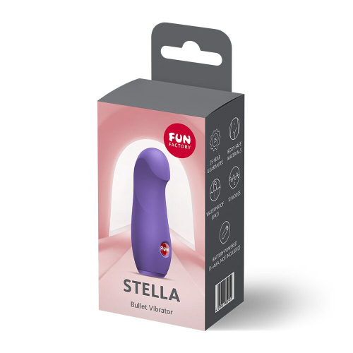 Мини вибратор для клитора фиолетовый Fun Factory Stella Black Currant - 7